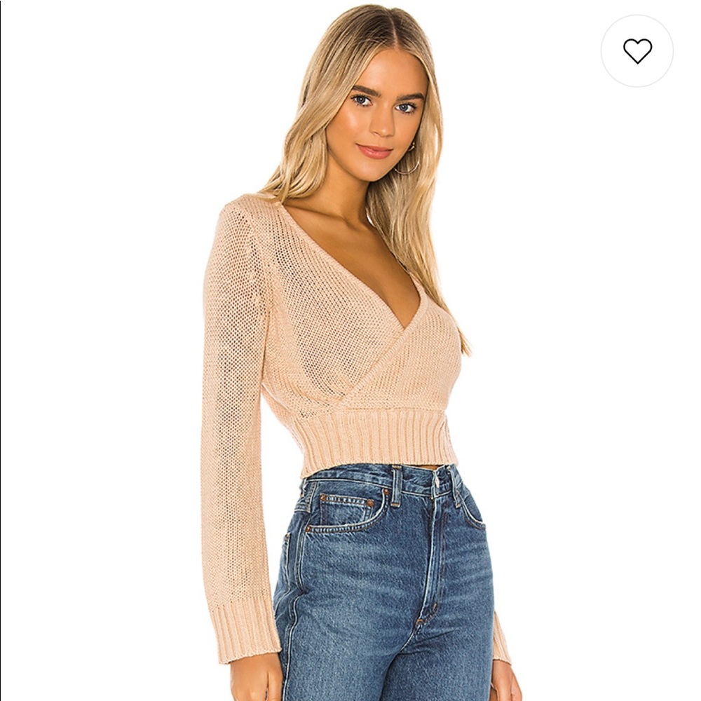 Lovers + Friends Brooklyn Sweater in Nude